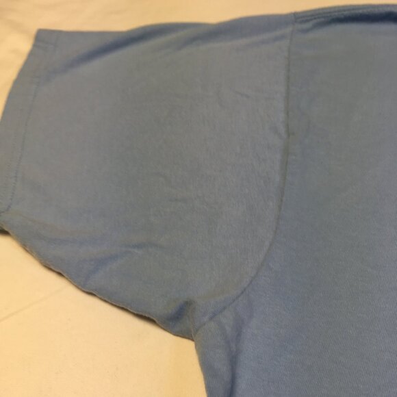 Mens 2X light blue N Carolina tee w/ felt letters over NC logo by AS Sports - Picture 4 of 10